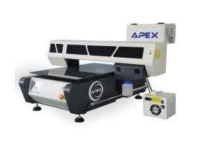 APEX Impresora cama plana UV 6090 cabezal Epson DX5 CMYK+Blanco