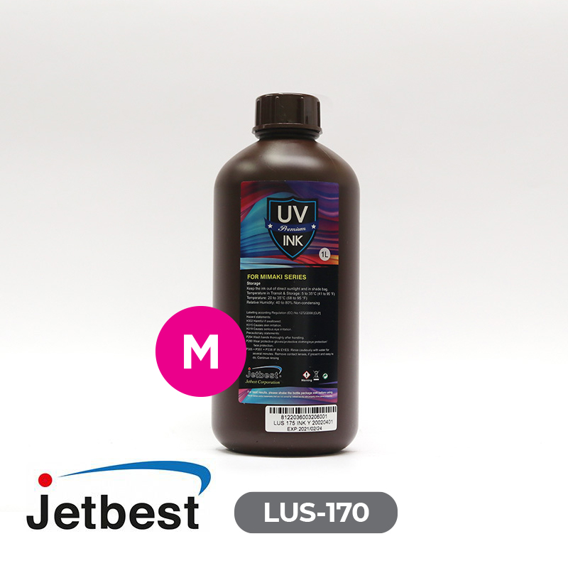 Tinta UV JETBEST Magenta LUS-170/175  Cabezal Rico Gen 5, 1Lt