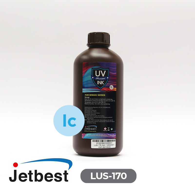 Tinta UV JETBEST Light Cyan LUS-170/175  Cabezal Rico Gen 5, 1Lt