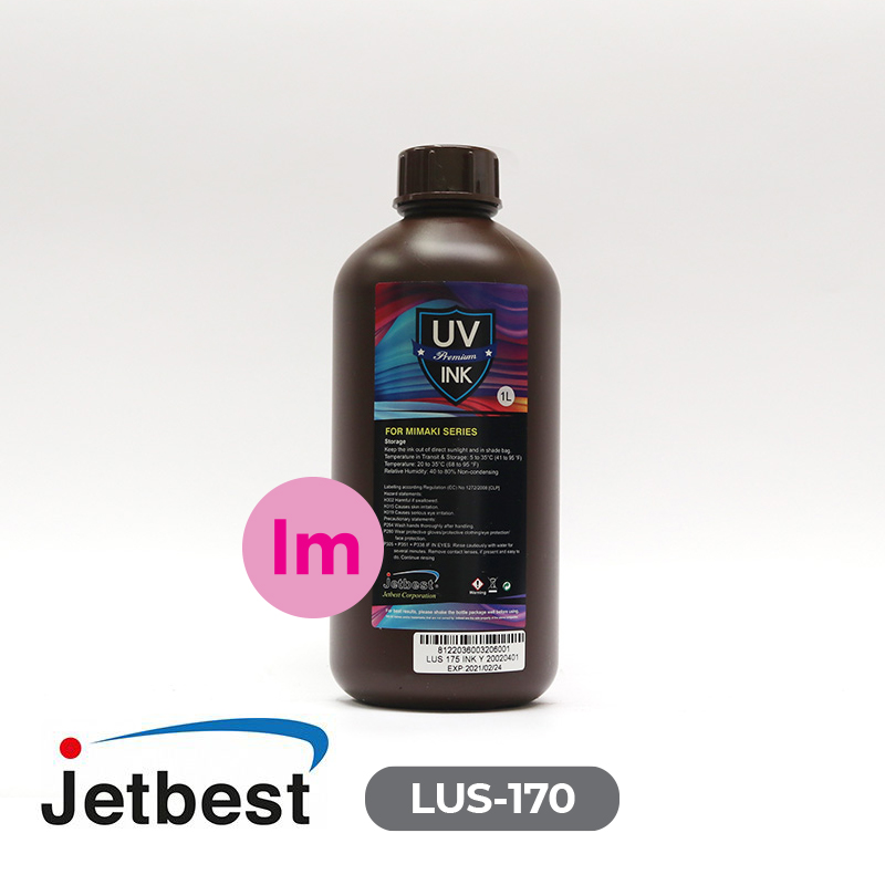 Tinta UV JETBEST Light Magenta LUS-170/175  Cabezal Rico Gen 5, 1Lt